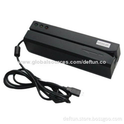 High-quality 3 Tracks Magnetic Stripe Card Reader Writer, Sized 8.2 x 2.5 x 2.5-inchNew
